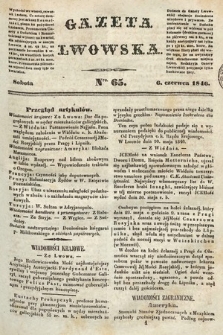 Gazeta Lwowska. 1846, nr 65
