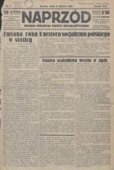 Naprzód : organ Polskiej Partji Socjalistycznej. 1934, nr 1