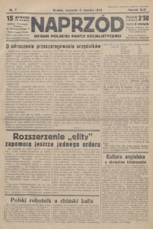 Naprzód : organ Polskiej Partji Socjalistycznej. 1934, nr 7