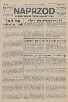 Naprzód : organ Polskiej Partji Socjalistycznej. 1934, nr 10