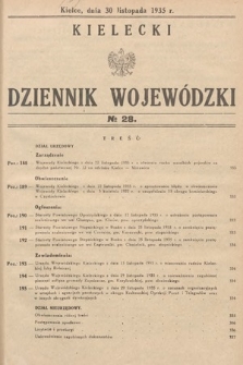 Kielecki Dziennik Wojewódzki. 1935, nr 28