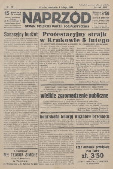 Naprzód : organ Polskiej Partji Socjalistycznej. 1934, nr 27