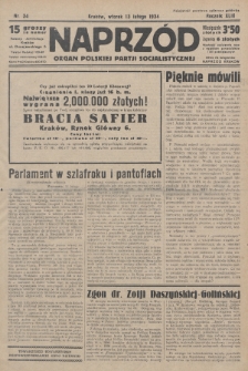 Naprzód : organ Polskiej Partji Socjalistycznej. 1934, nr 34