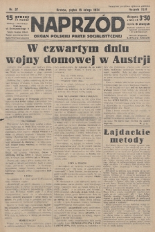 Naprzód : organ Polskiej Partji Socjalistycznej. 1934, nr 37