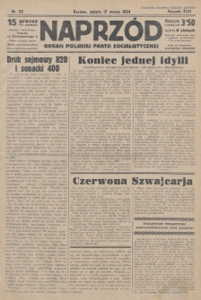 Naprzód : organ Polskiej Partji Socjalistycznej. 1934, nr 62