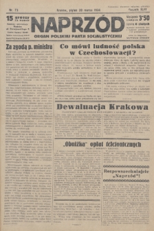 Naprzód : organ Polskiej Partji Socjalistycznej. 1934, nr 73