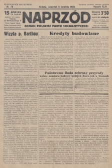 Naprzód : organ Polskiej Partji Socjalistycznej. 1934, nr 76 (po konfiskacie nakład drugi)