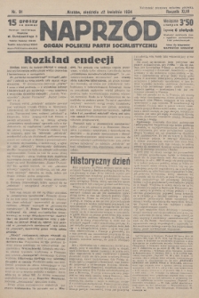 Naprzód : organ Polskiej Partji Socjalistycznej. 1934, nr 91