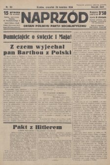 Naprzód : organ Polskiej Partji Socjalistycznej. 1934, nr 94