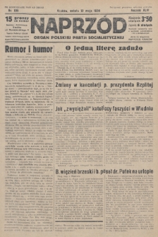 Naprzód : organ Polskiej Partji Socjalistycznej. 1934, nr 105 (po konfiskacie nakład drugi)