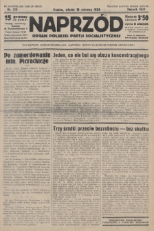 Naprzód : organ Polskiej Partji Socjalistycznej. 1934, nr 135 (po konfiskacie nakład drugi)