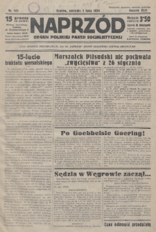 Naprzód : organ Polskiej Partji Socjalistycznej. 1934, nr 145