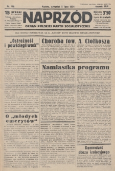Naprzód : organ Polskiej Partji Socjalistycznej. 1934, nr 148