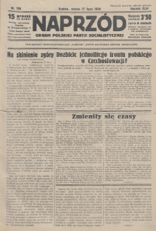 Naprzód : organ Polskiej Partji Socjalistycznej. 1934, nr 158