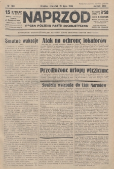 Naprzód : organ Polskiej Partji Socjalistycznej. 1934, nr 160
