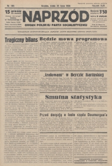 Naprzód : organ Polskiej Partji Socjalistycznej. 1934, nr 165