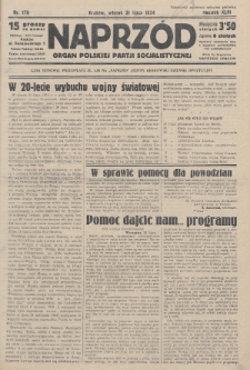 Naprzód : organ Polskiej Partji Socjalistycznej. 1934, nr 170