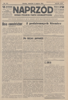 Naprzód : organ Polskiej Partji Socjalistycznej. 1934, nr 172