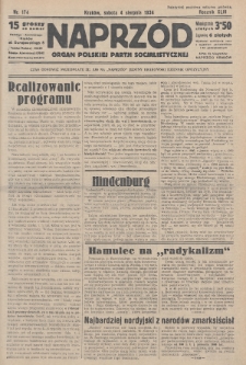 Naprzód : organ Polskiej Partji Socjalistycznej. 1934, nr 174