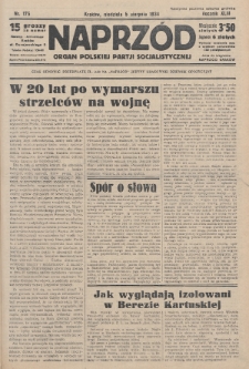 Naprzód : organ Polskiej Partji Socjalistycznej. 1934, nr 175