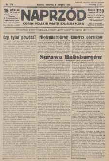 Naprzód : organ Polskiej Partji Socjalistycznej. 1934, nr 178