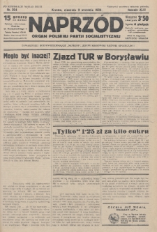 Naprzód : organ Polskiej Partji Socjalistycznej. 1934, nr 204 (po konfiskacie nakład drugi)