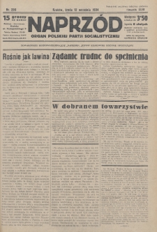 Naprzód : organ Polskiej Partji Socjalistycznej. 1934, nr 206 [nakład skonfiskowany?]