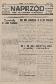 Naprzód : organ Polskiej Partji Socjalistycznej. 1934, nr 212