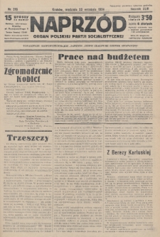 Naprzód : organ Polskiej Partji Socjalistycznej. 1934, nr 216