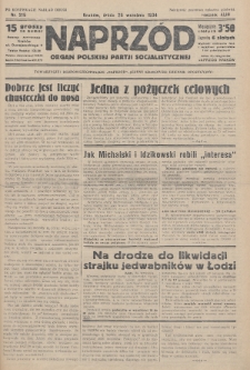 Naprzód : organ Polskiej Partji Socjalistycznej. 1934, nr 218 (po konfiskacie nakład drugi)