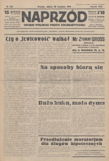 Naprzód : organ Polskiej Partji Socjalistycznej. 1934, nr 221