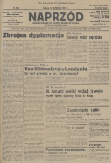 Naprzód : organ Polskiej Partji Socjalistycznej. 1934, nr 276 (po konfiskacie nakład drugi)
