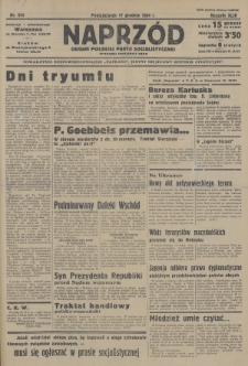 Naprzód : organ Polskiej Partji Socjalistycznej. 1934, nr 314