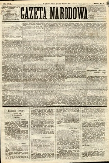 Gazeta Narodowa. 1875, nr 214