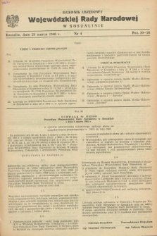 Dziennik Urzędowy Wojewódzkiej Rady Narodowej w Koszalinie. 1968, nr 4 (20 marca)