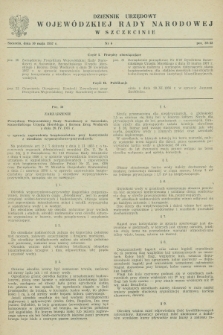 Dziennik Urzędowy Wojewódzkiej Rady Narodowej w Szczecinie. 1957, nr 6 (10 maja)