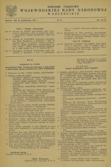 Dziennik Urzędowy Wojewódzkiej Rady Narodowej w Szczecinie. 1957, nr 11 (21 października)