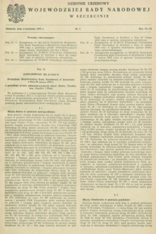 Dziennik Urzędowy Wojewódzkiej Rady Narodowej w Szczecinie. 1972, nr 5 (6 kwietnia)