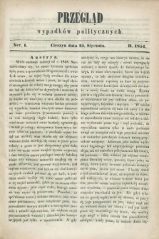 Przegląd Wypadków Politycznych. 1851, Ner. 1 (25 stycznia)