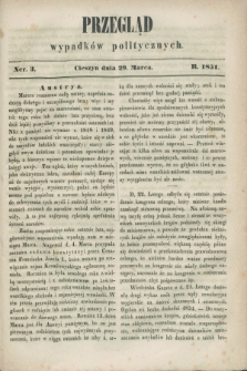 Przegląd Wypadków Politycznych. 1851, Ner. 3 (29 marca)