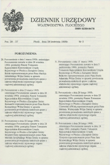 Dziennik Urzędowy Województwa Płockiego. 1995, nr 3 (28 kwietnia)