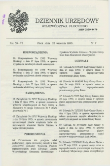 Dziennik Urzędowy Województwa Płockiego. 1995, nr 7 (23 września)