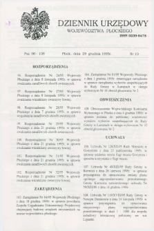Dziennik Urzędowy Województwa Płockiego. 1995, nr 10 (29 grudnia)