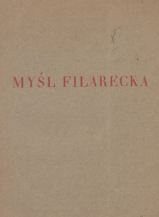 Myśl Filarecka. 1928, R. 1, z. 1