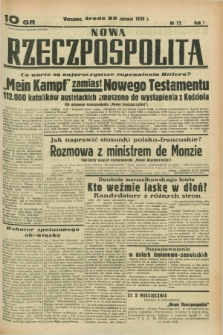 Nowa Rzeczpospolita. R.1, nr 75 (22 czerwca 1938)