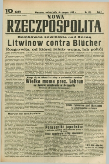 Nowa Rzeczpospolita. R.1, nr 123 (2 sierpnia 1938)