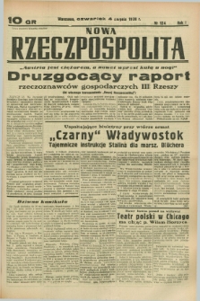 Nowa Rzeczpospolita. R.1, nr 124 (4 sierpnia 1938)