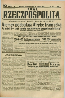 Nowa Rzeczpospolita. R.1, nr 125 (4 sierpnia 1938)