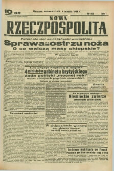 Nowa Rzeczpospolita. R.1, nr 152 (1 września 1938)
