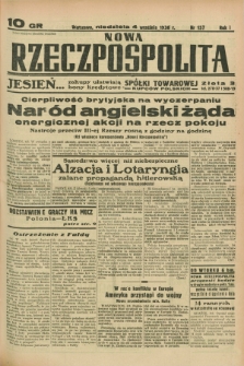 Nowa Rzeczpospolita. R.1, nr 157 (4 września 1938)